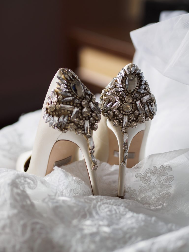 bridal boudoir heels